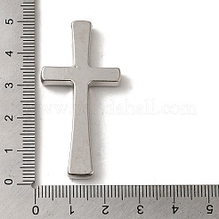 合金ペンダント  カドミウムフリー＆鉛フリー  クロス  プラチナ  48x23.5x5.5mm  穴：5x3mm&nbsp;FIND-A038-12P