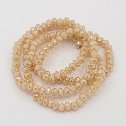 Electroplate Glass Beads Strands&nbsp;EGLA-D020-4x3mm-76