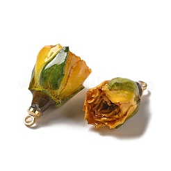Preserved Rose with Golden Alloy Pendants&nbsp;FIND-M010-01C