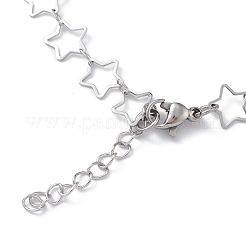 Non-Tarnish 304 Stainless Steel Star Link Chain Anklets for Men Women&nbsp;LS-STAS-B039-14P