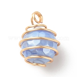 Electroplated Natural Agate Penndants&nbsp;PALLOY-JF01170-01