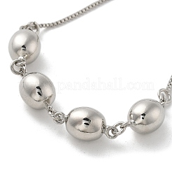 Brass Box Chain Bracelets for Women&nbsp;LS-BJEW-S159-02B-P