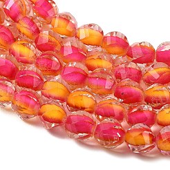 Two Tone Resin Beads Strands&nbsp;GLAA-T035-02C