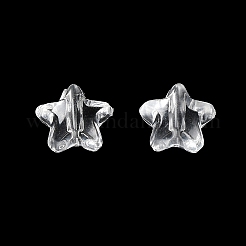 透明なアクリルビーズ  スター  透明  11x12x7mm  穴：2mm  約1245個/500g&nbsp;OACR-G016-18