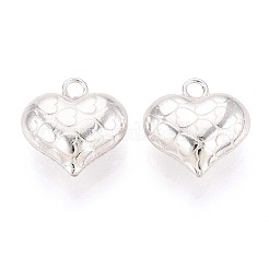 925 Sterling Silver Heart Charms&nbsp;STER-N017-27S