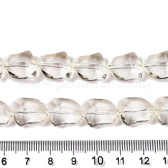電気メッキガラスビーズセット  多面カット  石  淡黄色  15.5~16x12x9mm  穴：1.4mm  約39~40個/連  22.99~24.65インチ（58.4~62.6cm）&nbsp;EGLA-N012-05E