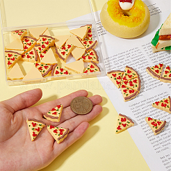 樹脂デコデンカボション40個  模造食品  ピザ  モカシン  25.5x22x7mm&nbsp;CRES-SC0002-88