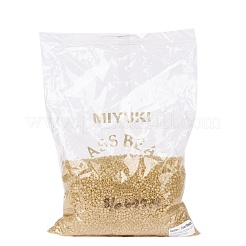 MIYUKIラウンドロカイユビーズ  日本製シードビーズ  8/0  （rr677)シルバーライニングゴールドオパール  3mm  穴：1mm  約19000~20500個/ポンド&nbsp;SEED-G008-RR0677