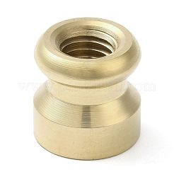 Golden Tone Round Wax Seal Brass Stamp Heads&nbsp;LS-AJEW-M040-01G-O