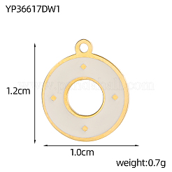 304 Stainless Steel Enamel Pendants&nbsp;STAS-OY004-81G
