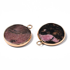 Natural Rhodonite Pendants&nbsp;G-Q998-010F