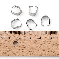 Tarnish Resistant 304 Stainless Steel Snap on Bails&nbsp;LS-STAS-R048-10x7mm