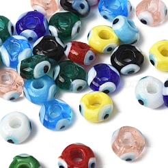 30Pcs Handmade Evil Eye Lampwork Beads&nbsp;LAMP-FS0001-24