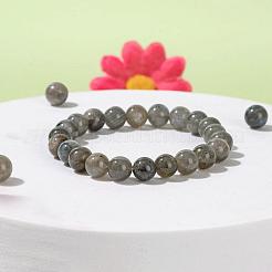 100Pcs 8mm Grade AA Natural  Labradorite Round Beads&nbsp;DIY-LS0002-58