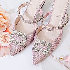 2 Styles Alloy Rhinestone Shoe Decorations&nbsp;FIND-GO0002-24