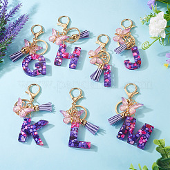 Resin Butterfly Pendant Keychains&nbsp;KEYC-TAC0034-03G