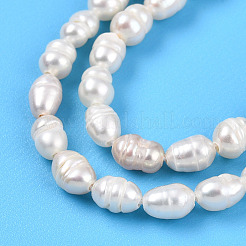 Natural Cultured Freshwater Pearl Beads Strands&nbsp;PEAR-N012-03O