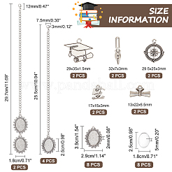 DIY Graduation Cap Tassel Memorial Photo Charm Making Kit&nbsp;DIY-NB0008-07
