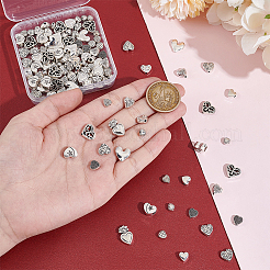 110Pcs 10 Styles Tibetan Style Alloy Beads&nbsp;FIND-UN0015-82