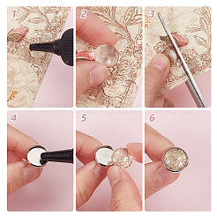 DIY Blank Dome Cufflinks Making Kit&nbsp;DIY-HY0001-79