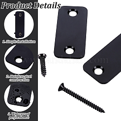 201 Stainless Steel Door Lock Hole Cover Plate&nbsp;DIY-WH0750-373A