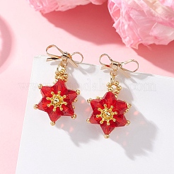 Brass Dangle Stud Earrings&nbsp;EJEW-MZ00678