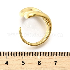 304ステンレススチールカフリング  ハート  イオンプレーティング（ip）  手動研磨  18KGP本金メッキ  22.5mm  usサイズ7 1/4(17.5mm)&nbsp;RJEW-D320-07G