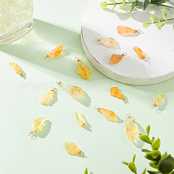 16Pcs Natural Citrine Pendants&nbsp;FIND-FG0001-59