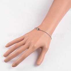 Tarnish Resistant Stainless Steel Cable Chain Bracelets&nbsp;X-BJEW-JB01930