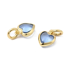Brass Pave Cubic Zirconia Pendants&nbsp;KK-Z137-21G-07