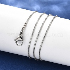 Tarnish Resistant 304 Stainless Steel Snake Chain Necklace Making&nbsp;STAS-P045-11P