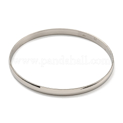 Non-Tarnish 7Pcs Vacuum Plating 202 Stainless Steel Plain Flat Ring Bangle Sets&nbsp;BJEW-M317-14A-P