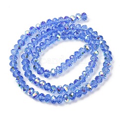 Electroplate Transparent Glass Beads Strands&nbsp;EGLA-A046-01B-20