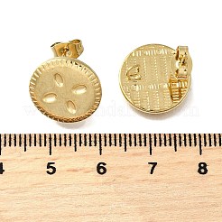 304ステンレススチールスタッドピアス金具  14KGP本金メッキ  太陽  14.5mm  穴：2mm  ピン：0.8x12.5mm&nbsp;LS-STAS-B087-04G-01