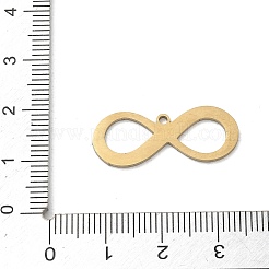 ステンレスペンダント201個  無限チャーム  レーザー切断  ゴールドカラー  11.5x27.5x1.5mm  穴：1.5mm&nbsp;SA-CBA9671-16G