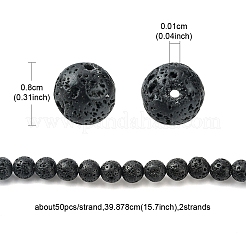 Natural Lava Rock Beads Strands&nbsp;G-YW0002-07