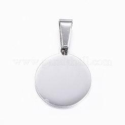Non-Tarnish 304 Stainless Steel Pendants with 201 Stainless Steel Clasp&nbsp;LS-STAS-H355-09P