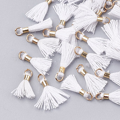Polycotton(Polyester Cotton) Tassel Pendant Decorations&nbsp;FIND-S275-32G
