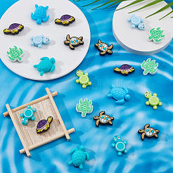 16Pcs 8 Styles Food Grade Eco-Friendly Silicone Beads&nbsp;SIL-HS0001-14