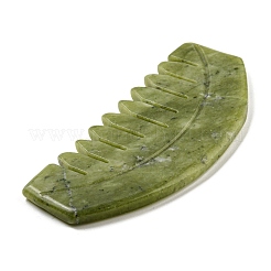 Natural Xiuyan Jade Massage Combs&nbsp;LS-AJEW-K045-01A