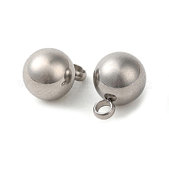 ステンレススチールチャーム201個  ボールチャーム  ステンレス鋼色  8.5x6mm  穴：1.5mm&nbsp;STAS-A093-02D-P-1