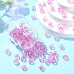 100Pcs Frosted Baking Paint Glass Beads&nbsp;DGLA-YW0001-36D