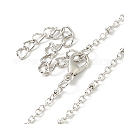 Alloy Moon Phase Moth Pendant Necklace&nbsp;NJEW-G056-04AS