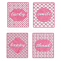 4Pcs 4 Styles Carbon Steel Cutting Dies Stencils&nbsp;DIY-DM0001-95