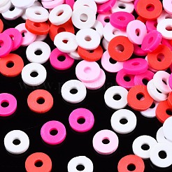 Handmade Polymer Clay Beads Strands&nbsp;CLAY-R089-6mm-T02B-10