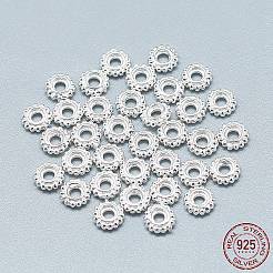 925 Sterling Silver Granulated Spacer Beads&nbsp;STER-T002-73S