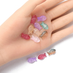 35Pcs Transparent Spray Painted Glass Beads&nbsp;GLAA-YW0001-69