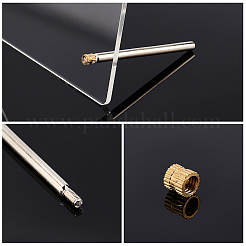 アクリルディスプレイプレート  DIYクリアディスプレイボックス用  レクタンジ  ミックスカラー  21x14.5x0.3cm&nbsp;ODIS-OC0001-14