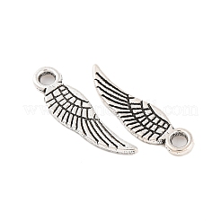 Tibetan Style Alloy Wing Charms&nbsp;TIBEP-3344-AS-NR