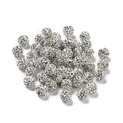 Polymer Clay Rhinestone Beads&nbsp;RB-C1438-10mm-A01